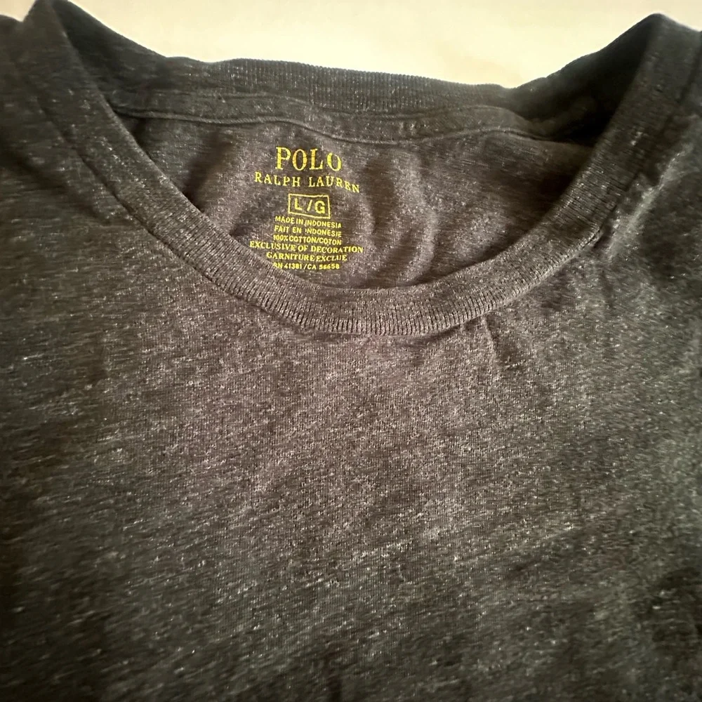Men’s Ralph Lauren Gray Long Sleeve shirt size L - Picture 3 of 5